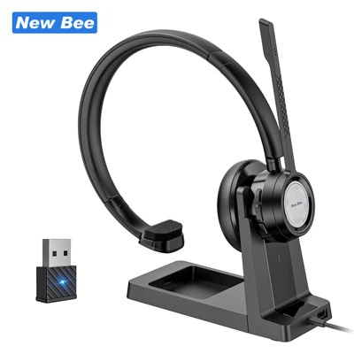 Melua vaimentava Bluetooth-kuuloke, jossa latausalusta