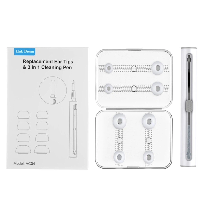 Silicone Ear Tips With Cleaning Pen Kit